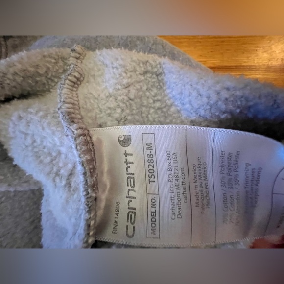 Carhartt Men’s Loose Fit Gray Hoodie - Picture 6 of 8